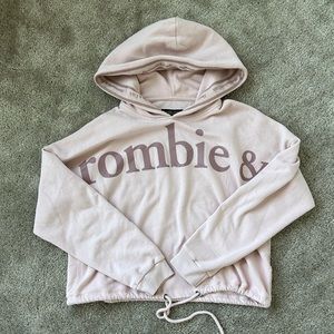 A&F Pink Letter Hoodie